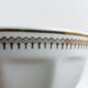 Set 4 old white and gold bowls