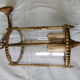 3-light suspension lantern with bulging glass