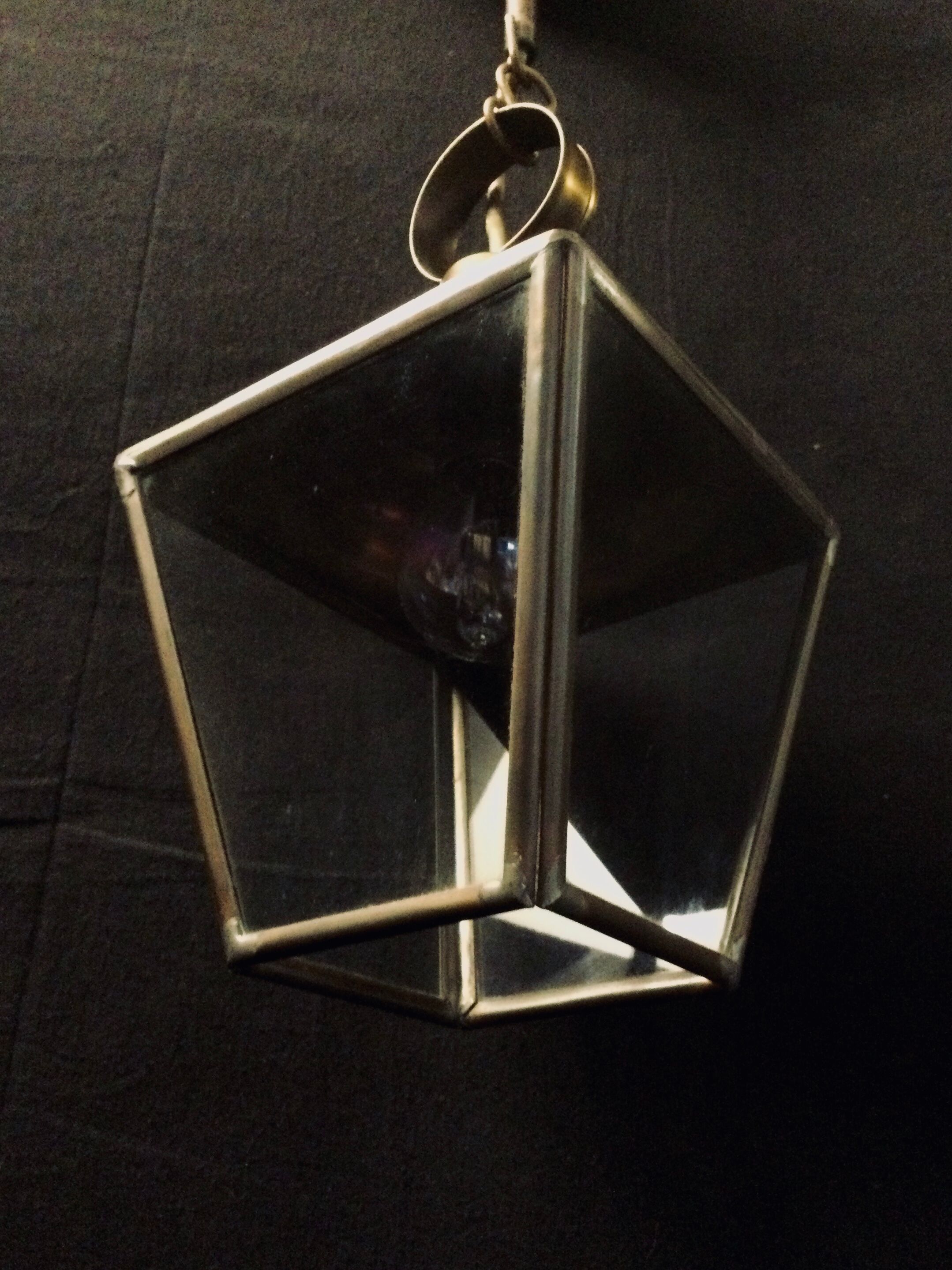 Brass Lantern one light