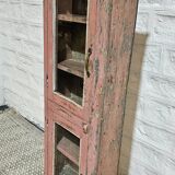 Pink showcase in Burmese teak