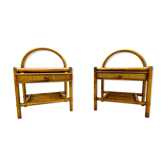 Tables de chevet en rotin