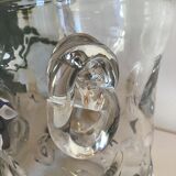 Crystal champagne bucket. Crystal of French Island.  Design and modern.  1960s