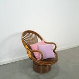 Rotan manou draai stoel