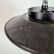 Industrial Grey Enamel Pendant Lamp with Milk Glass, 1960s