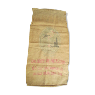 Sac en toile de jute - potasse d'alsace - n°85