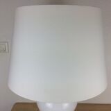 Opaline table lamp 70s space age foot baluster