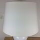Opaline table lamp 70s space age foot baluster