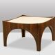 Pair of side tables or coffee tables in rosewood. 1970s.