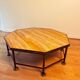 French Octagonal Travertine Coffee Table in the Style of Maison Jansen, 1960s