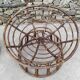 Set of 3 Vintage Rattan Half-Spherical Armchairs