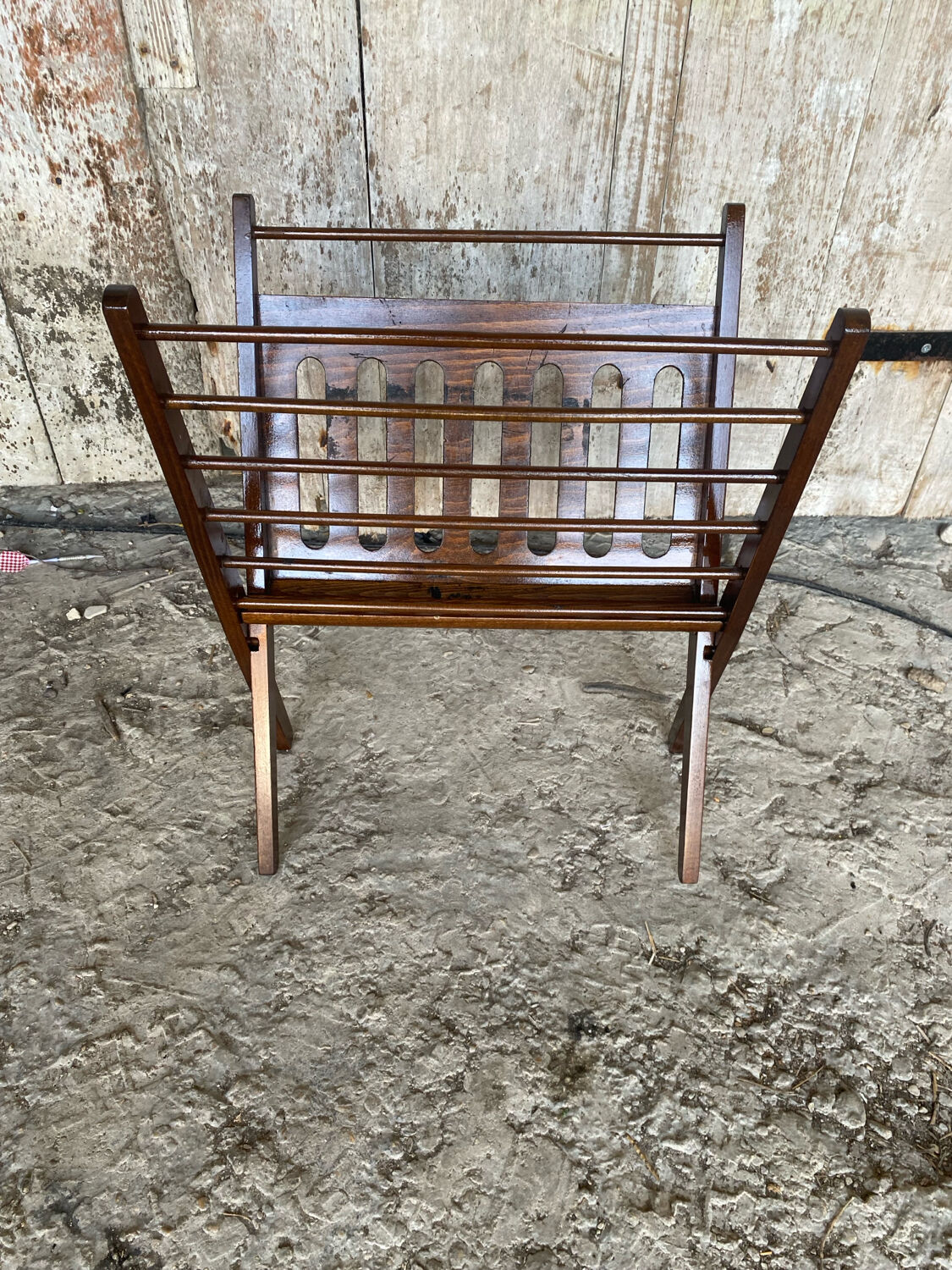 Scandinavian Folding Magazine Rack CEES BRAAKMAN for Pastoe Wood 1960s