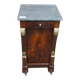 Empire mahogany bedside table
