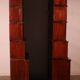 pair of Globe Wernicke London 'waterfall' bookcases in mahogany circa