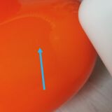 Vintage suspension 70 orange opaline