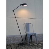 Lamp Jielde vintage graphite e-reader 2 arms of Jean Louis Domecq 1960