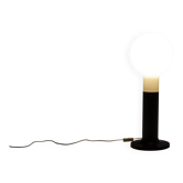Lampe de sol de l'ère spatiale en verre et métal par Temde Leuchten