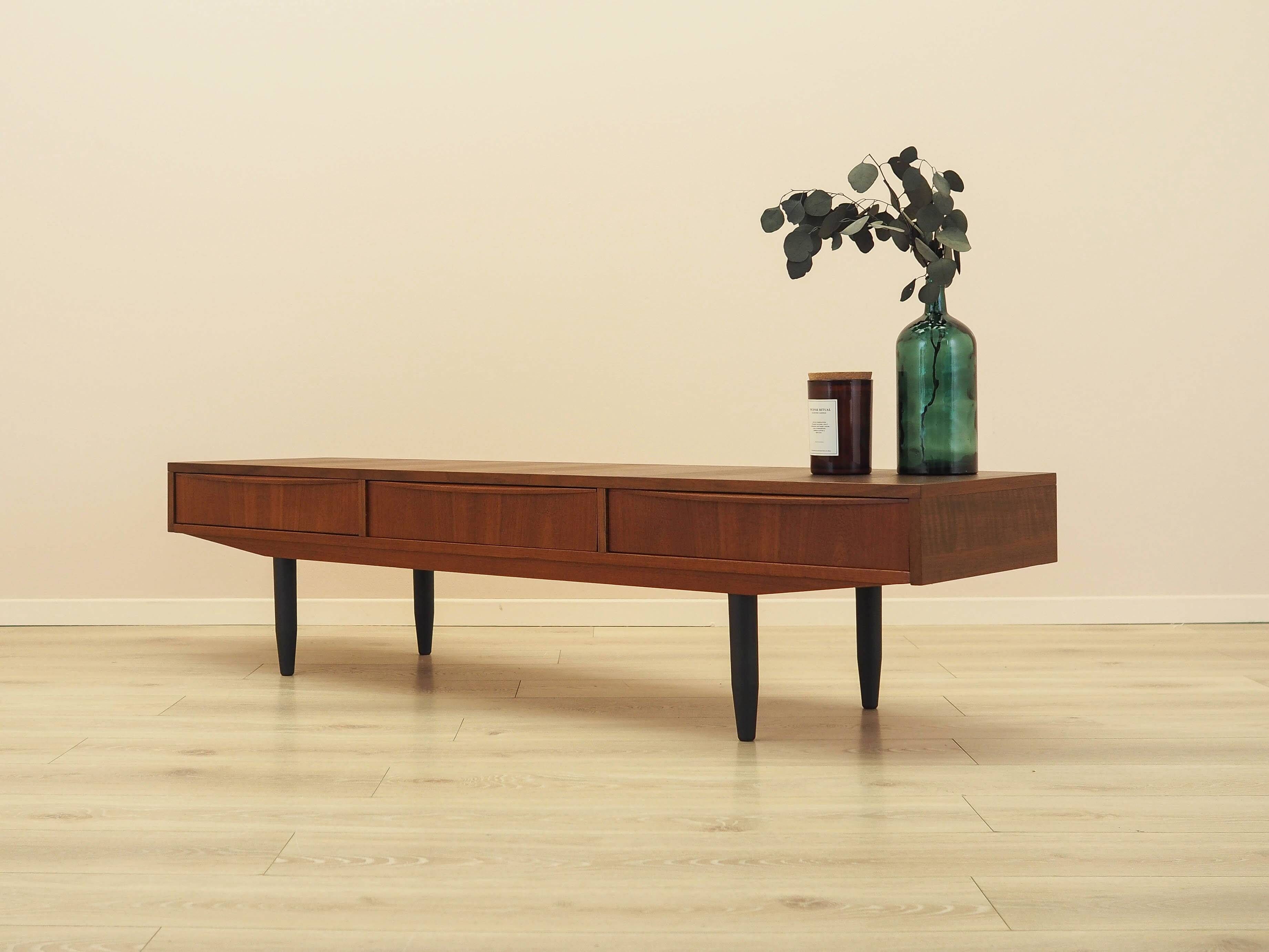 Teak sideboard with drawers, Denmark, 1970s