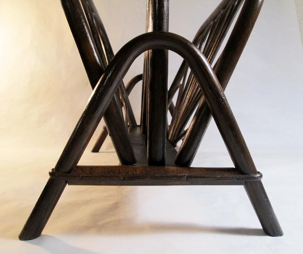 Rattan magazine holder