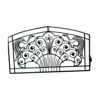 Decorative door grille Art Deco protection grid 20th century