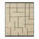 Beige Berber rug with structured lines.