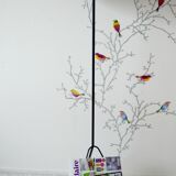 Floor lamp magazine rack