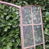 Window L107xH174 industrial curved metal glass roof frame reinforced glass