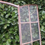 Window L107xH174 industrial curved metal glass roof frame reinforced glass