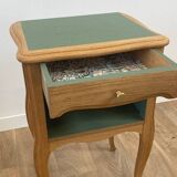 Wooden bedside table