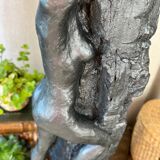 Lamp "woman" signed MJ Bourron