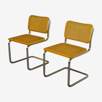 Lot of 2 chairs Model B32 by Marcel Breuer 80s