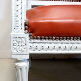 Beech children's bench, Louis XVI style, Early 20th century