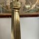 Column lamp in gilded bronze and marble 36cm