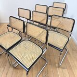 Suite de 8 chaises Cesca B32, Marcel Breuer
