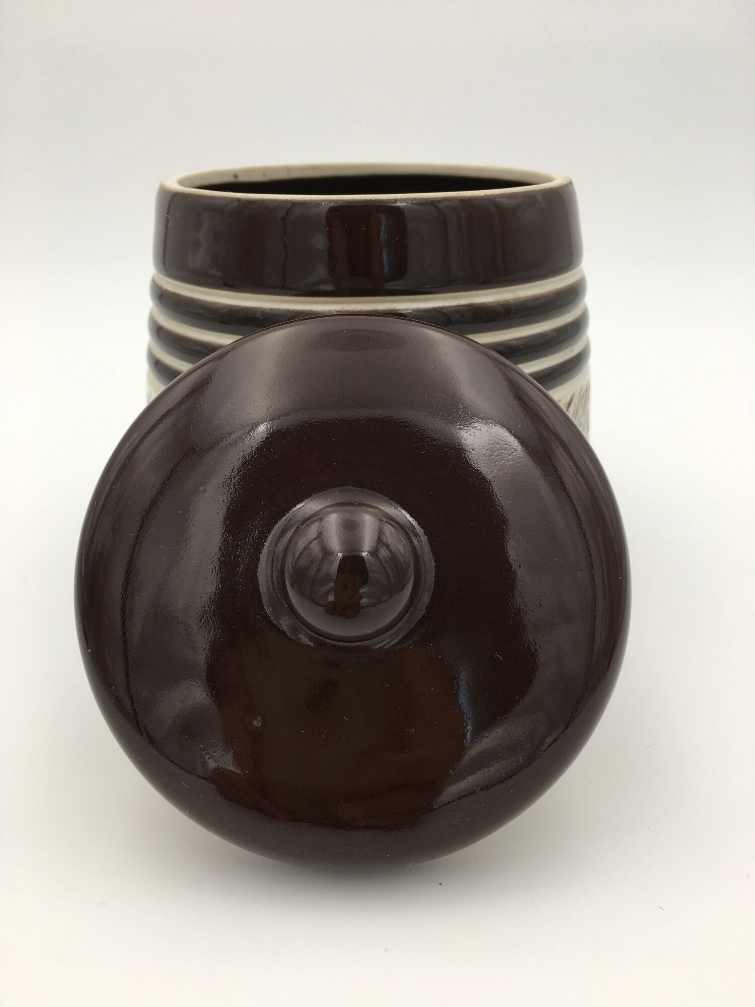 Lucien Brisdoux Enamelled sandstone covered pot with incised decoration, signed and numbered - 1940s-1950s