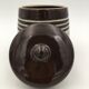 Lucien Brisdoux Enamelled sandstone covered pot with incised decoration, signed and numbered - 1940s-1950s