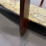 Coffee table wood and marble Hugues Poignant