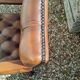 Chesterfield desk chair in antique leather
