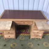 Art Deco administrative office with restored solid walnut coffers