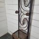 Art deco wrought iron coat rack from the 1930s