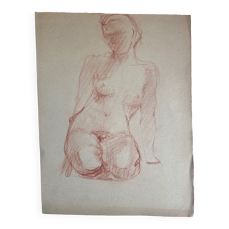 Female nude drawing