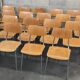 Lot de 22 chaises d'école tchèque " Kovonax" chrome et bois 1950