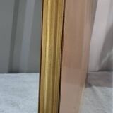 Authentic old large beveled mirror with gilded frame Vintage in very good condition