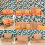 Rattan bench