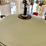 Glass and brass pendant light in the style of Pietro Chiesa, Italy 1970s