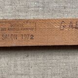 Painting "Self-portrait of the artist" J. Gaeremynck Salon artistes Français 1972