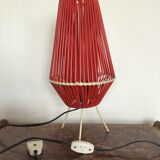 Vintage 60s scoubidou lamp