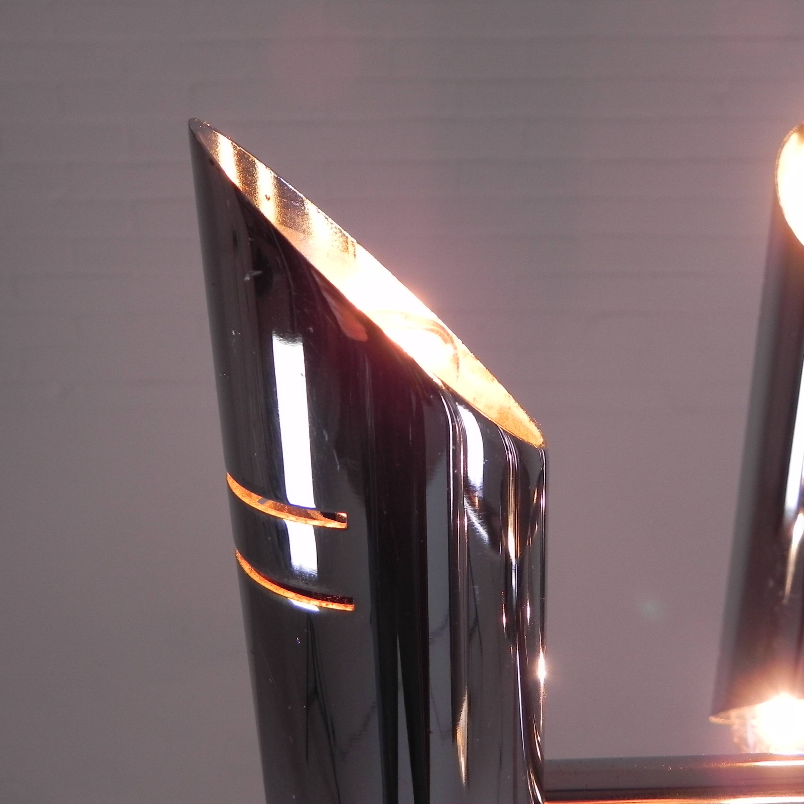 Mid-century vintage space age chrome floor lamp, 1960s