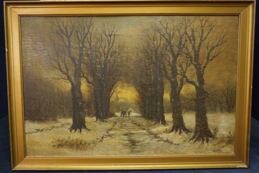 Painting "Winter Landscape".