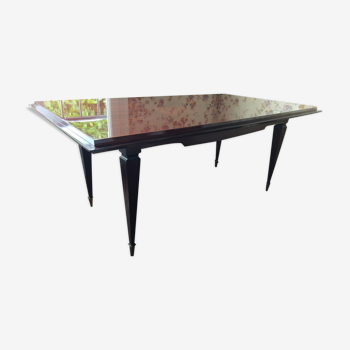 Expandable dining table style art deco years (1950-1970)