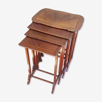 Suite of four nesting tables early twentieth century